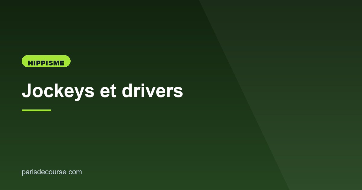 Illustration de l'article consacré aux métiers du turf