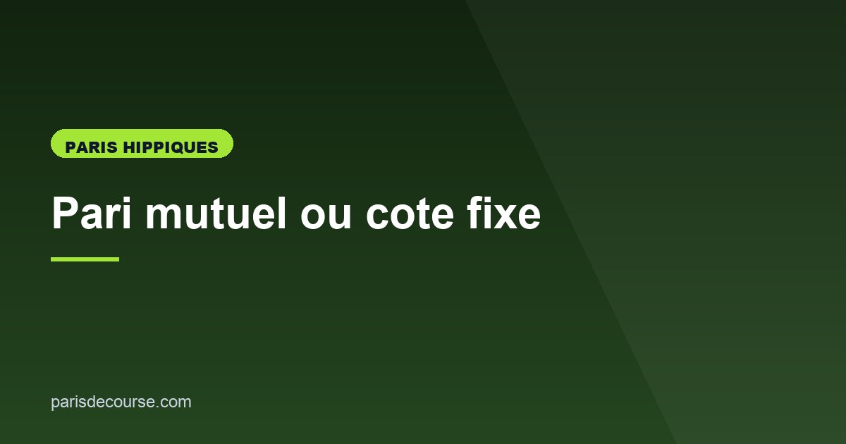 Illustration de l'article consacré au pari mutuel