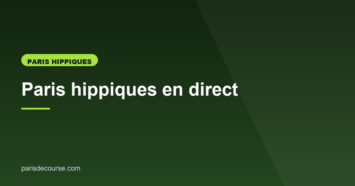 Illustration de l'article consacré au direct sur les courses